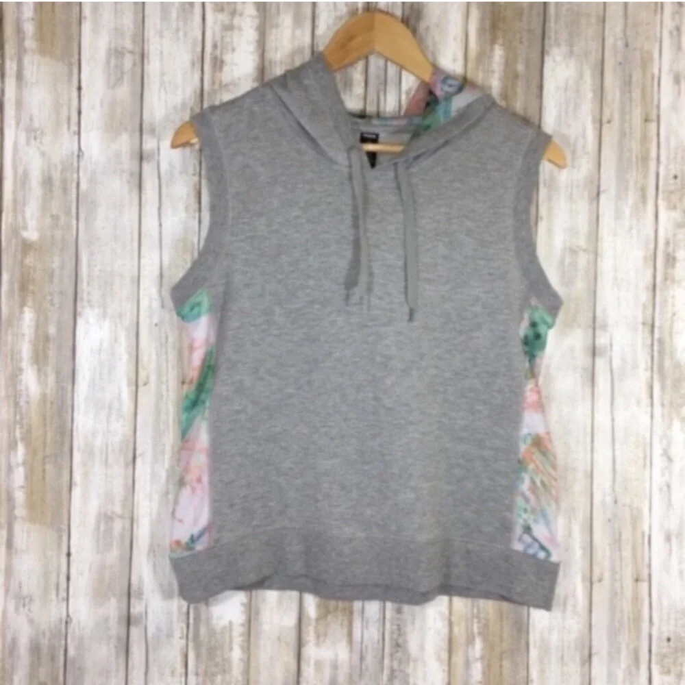 RBX Grey Muscle Tee With A Hood - Picture 1 of 5
